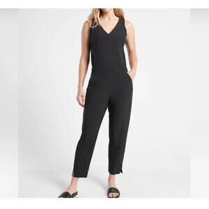 Athleta Brooklyn Travel Jumpsuit - Sz 10 - Black